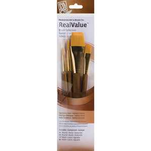 Princeton Brush Gold Taklon Wash 4 Pack