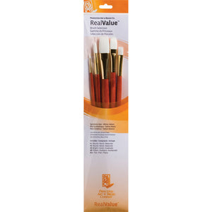 Princeton Brush White Taklon Value 5 Pack