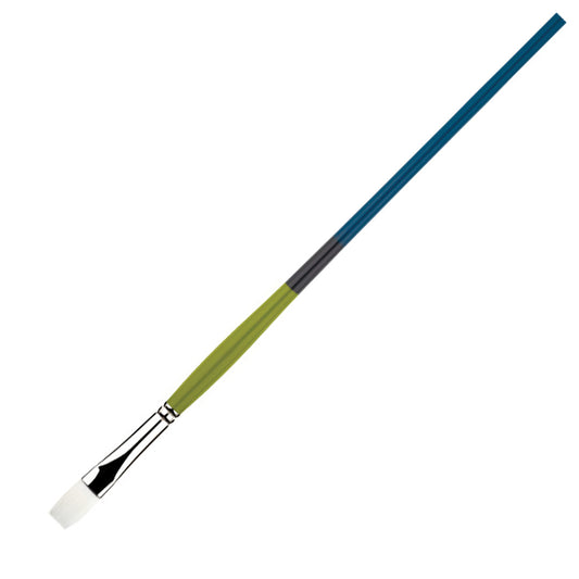 Princeton Snap! Brush White Taklon Flat 12 Long Handle