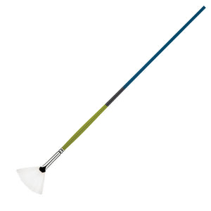Princeton Snap! Brush White Taklon Fan 4 Long Handle