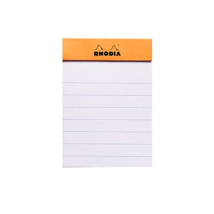 Rhodia Classic Staplebound Notepad Lined 2x3 Orange