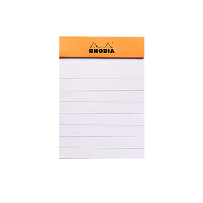 Rhodia Classic Staplebound Notepad Lined 2x3 Orange