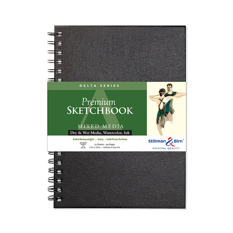 Stillman & Birn Delta Wirebound Sketchbook 7x10 Ivory Extra Heavy Weight