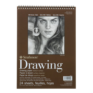 Strathmore 400 Drawing Pad Spiralbound 9x12