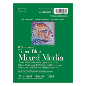Strathmore Mixed Media Pad 400 Blue 6x8