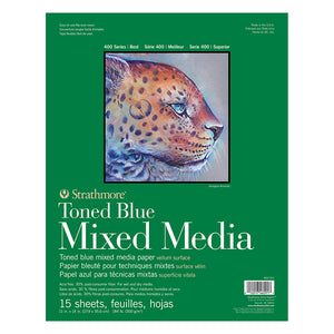 Strathmore Mixed Media Pad 400 Blue 11x14