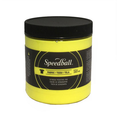 Speedball Fabric Screen Ink 8oz Fluorescent Yellow