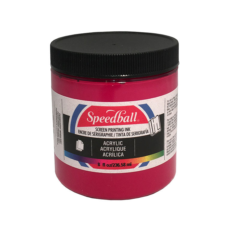 Speedball Silkscreen Ink Permanent Acrylic 8oz Primary Magenta