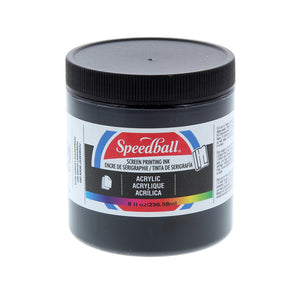 Speedball Silkscreen Ink Permanent Acrylic 8oz Black