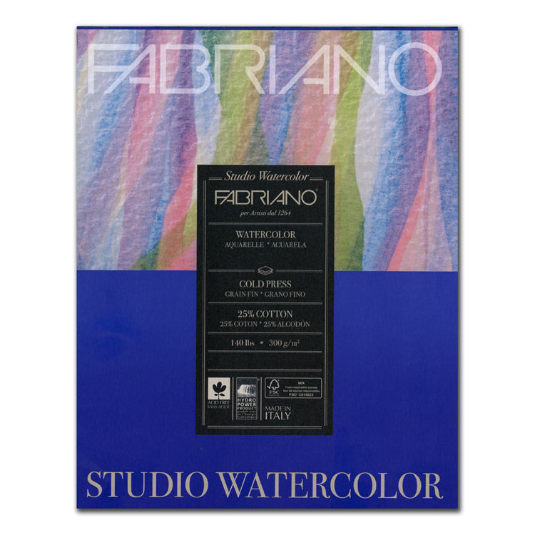 Fabriano Studio Watercolor 140lb Cold Press 9x12