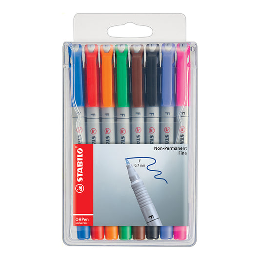 Stabilo OHPen Soluble Fine Set of 8
