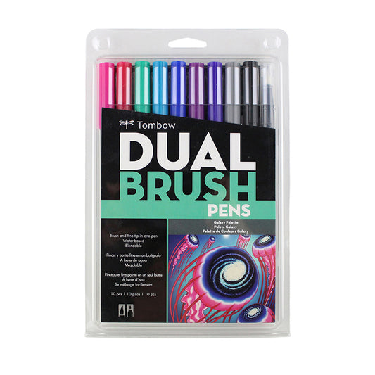 Tombow Dual Brush Marker Set of 10 Galaxy