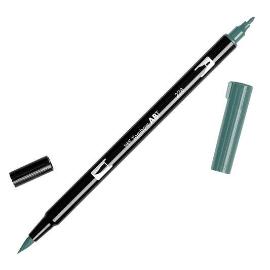 Tombow Dual Brush Marker 228 Gray Green