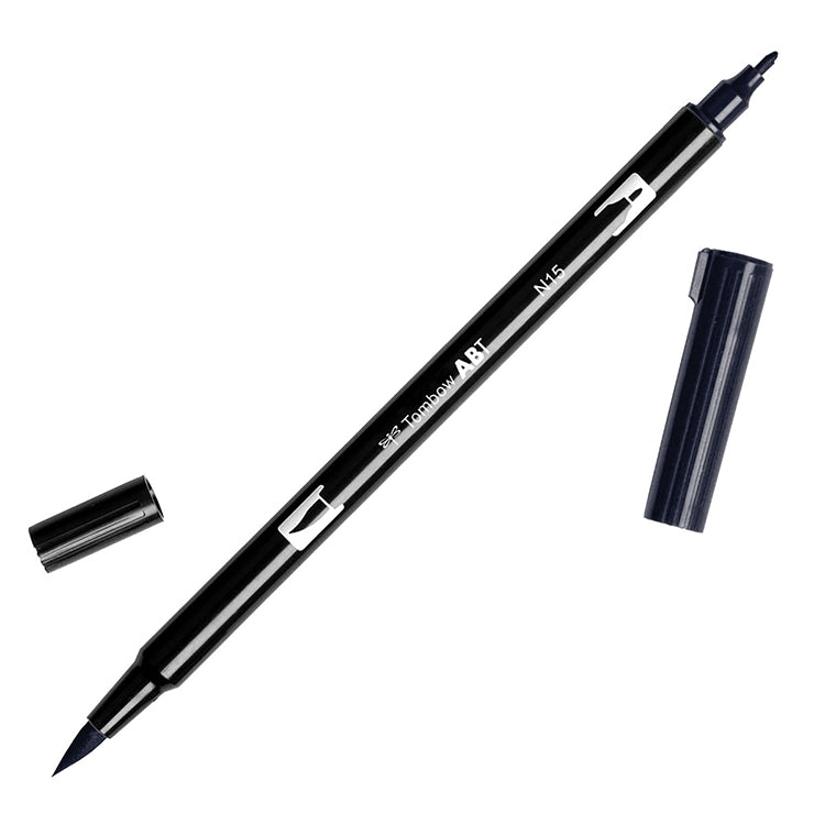 Tombow Dual Brush Marker N15 Black