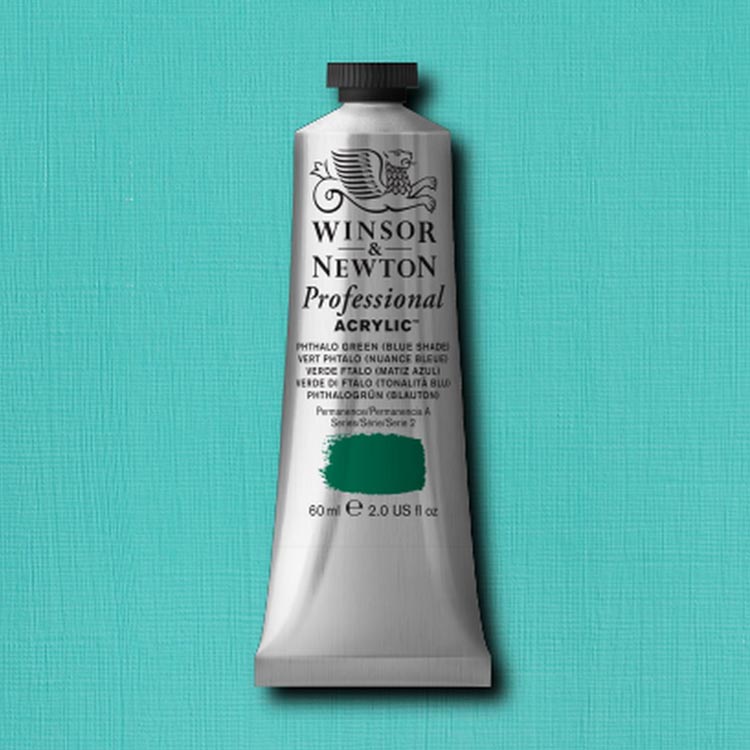 Winsor Newton Artists Acrylic Phthalo Green Blue 60ml