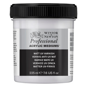 Winsor Newton Acrylic Matte UV Varnish 225ml Jar