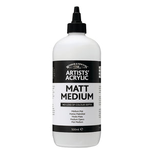 Winsor Newton Acrylic Matt Medium 500ml Bottle